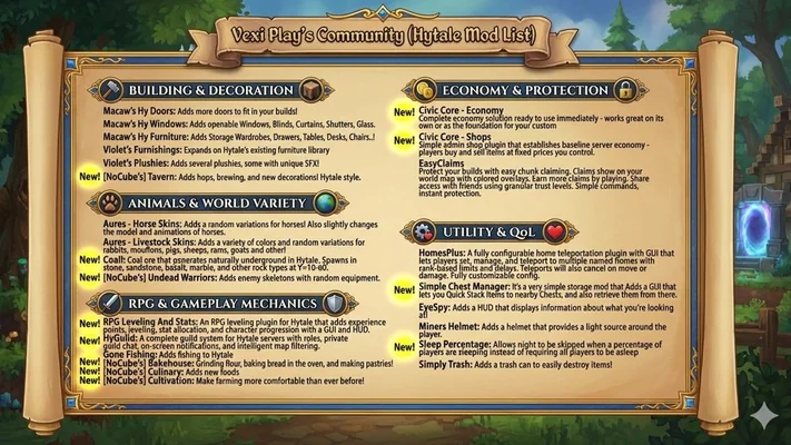 Vexi Play – Hytale Server banner