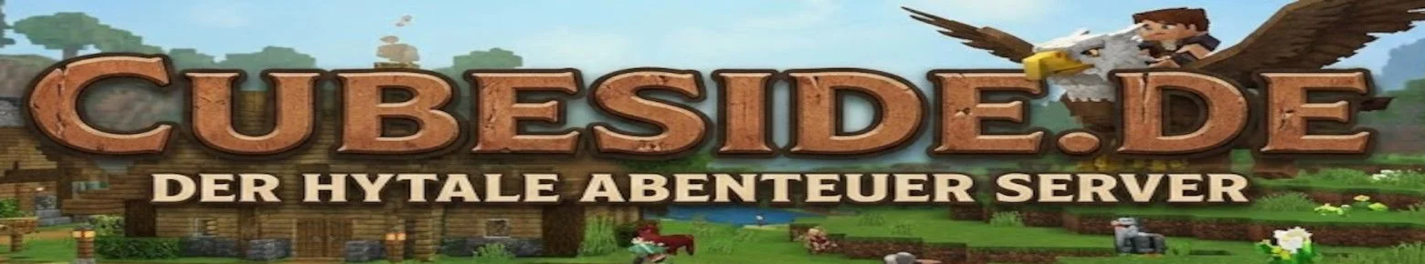Cubeside.de – Dein Tor zur Welt von Hytale banner